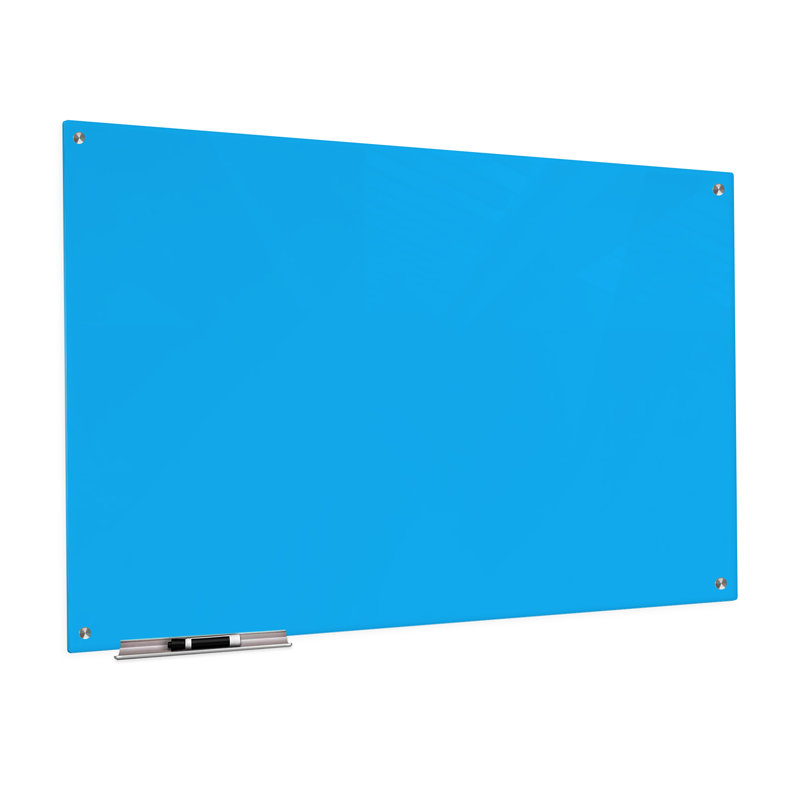 Panneau de verre mural Boissonneau, Bleu pâle, 48 po x 60 po