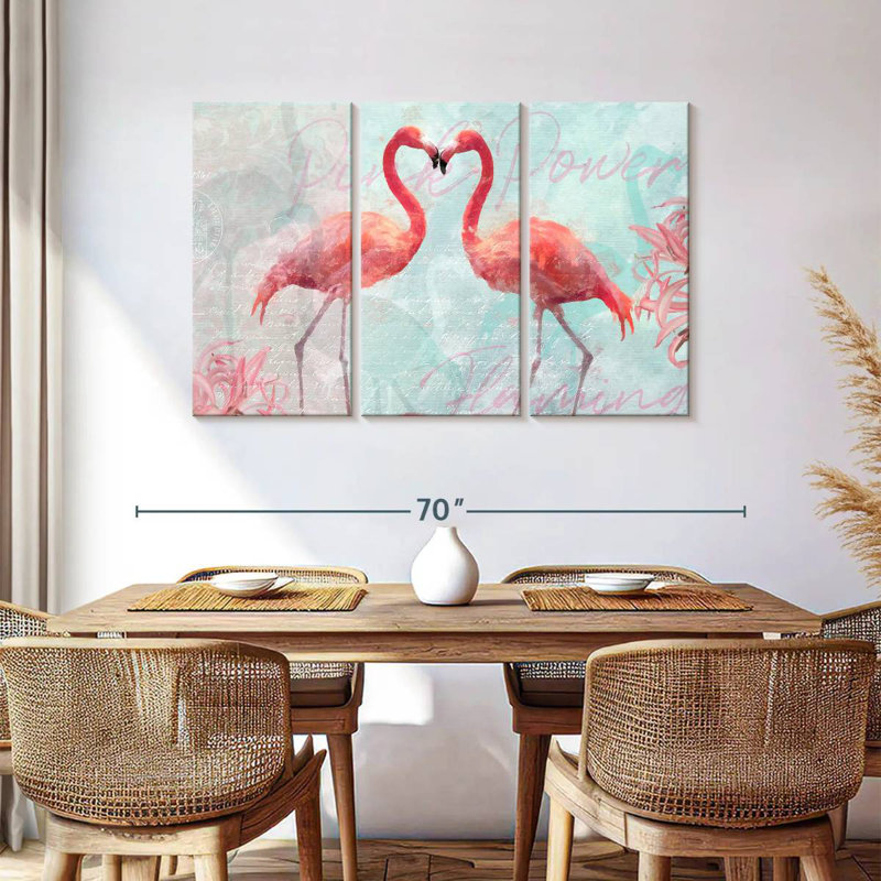 Brampt Flamingo Power, 36" H x 57" W
