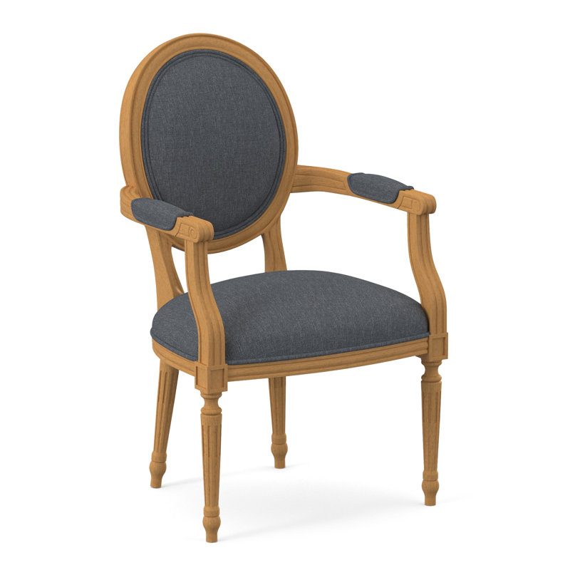 Chaise avec accoudoirs en tissu Dauphin, Ambre, Port d'Élise