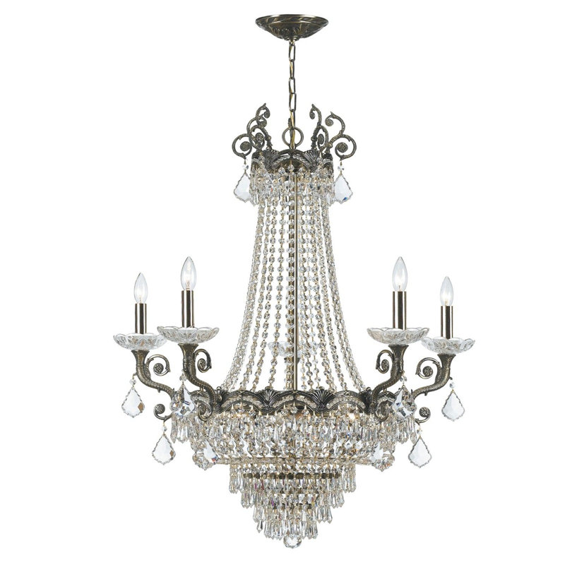 Weesner 13 - Light Dimmable Empire Chandelier, Majestic Wood Polish