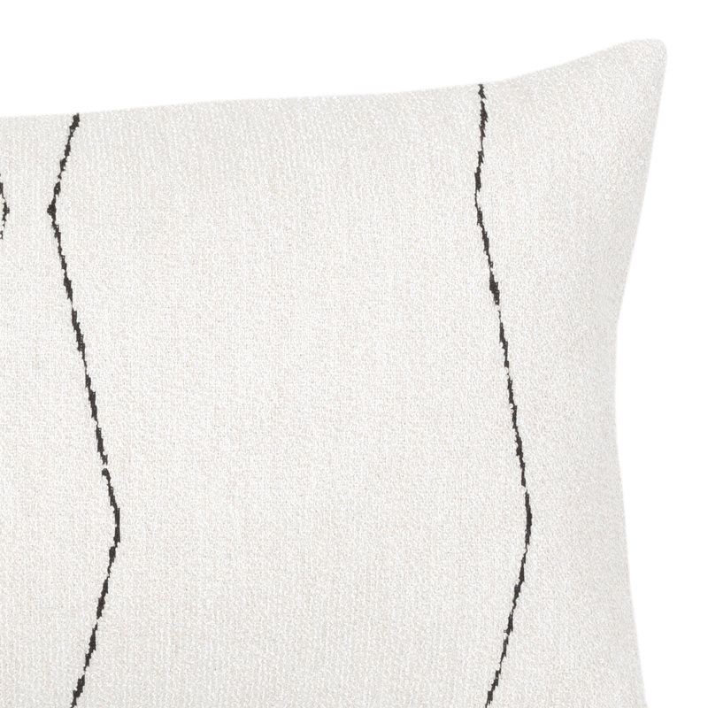 Elevated Sunbrella® Lumbar Rectangular Indoor/Outdoor Pillow Cover & Insert by Elaine Smith, Ebony