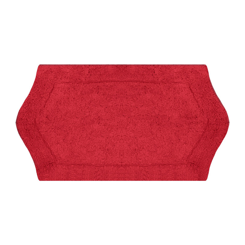Morissette Bath Rug, 17" W x 24" L, Red
