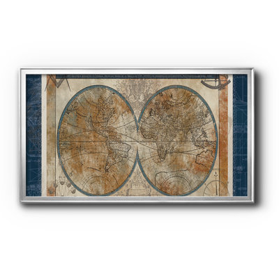 2040 FRAMED 6000 SERIES " Blueprint of the World " Oil Print
