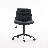 Armless Swivel Office Chair Faux Leather Upholstered Waterproof Desk Chair-589624850