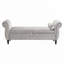 Banc de rangement en velours avec accoudoirs-2026340633