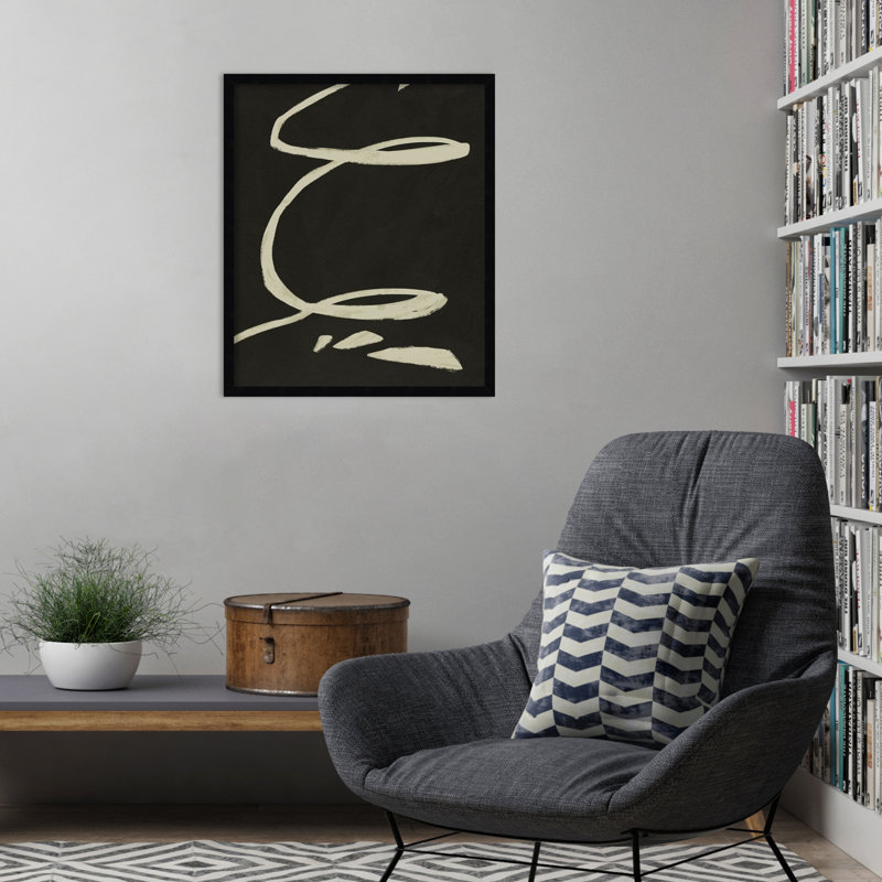 Neutral Spring III by Jacob Green, 25" H x 21" W x 1" D, Black