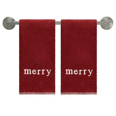  Merry 2-Pack Hand Towel Set