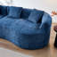 Canapé moderne à 4 places rembourré avec tissu chenille et coussins-245987664