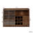 Freestanding Sideboard With Sliding Striped Glass Doors