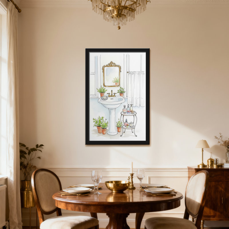 Table de salle de bain pour salle de bain, H 30 po x l 20 po, Toile tendue, Ne s’applique pas