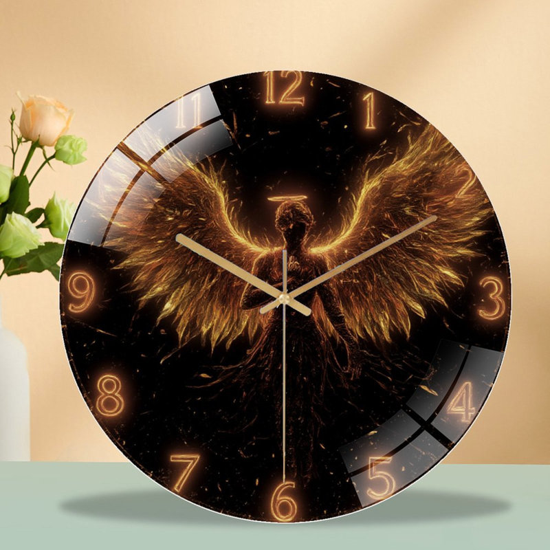 Horloge murale en verre 12 po