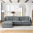 Tripp 110.2-Inch Modern L-Shaped Sectional Sofa-658581281