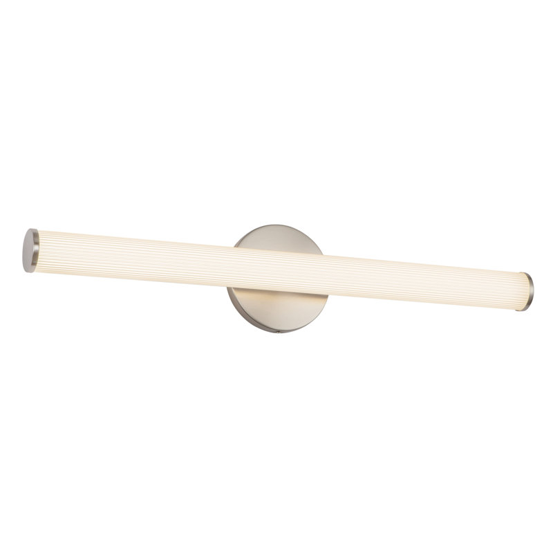 Vire 24-in Black dimmable LED Wall Sconce, Nickel