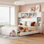 Lit en bois avec tablettes et prises Allinone-1372137523