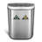 Steel Open Trash Can - 18.5 Gallons
