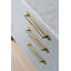 Ensemble de poignées à barre de broche solide avec contre-plaque (G025)-119690860-119690857