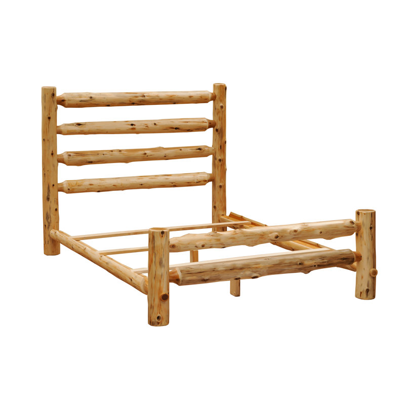 Rustic Bed - Assembled - Double - Natural, Full