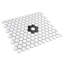 Metro 0.9" x 0.9" Hex Porcelain Honeycomb Mosaic Wall & Floor Tile-947992980