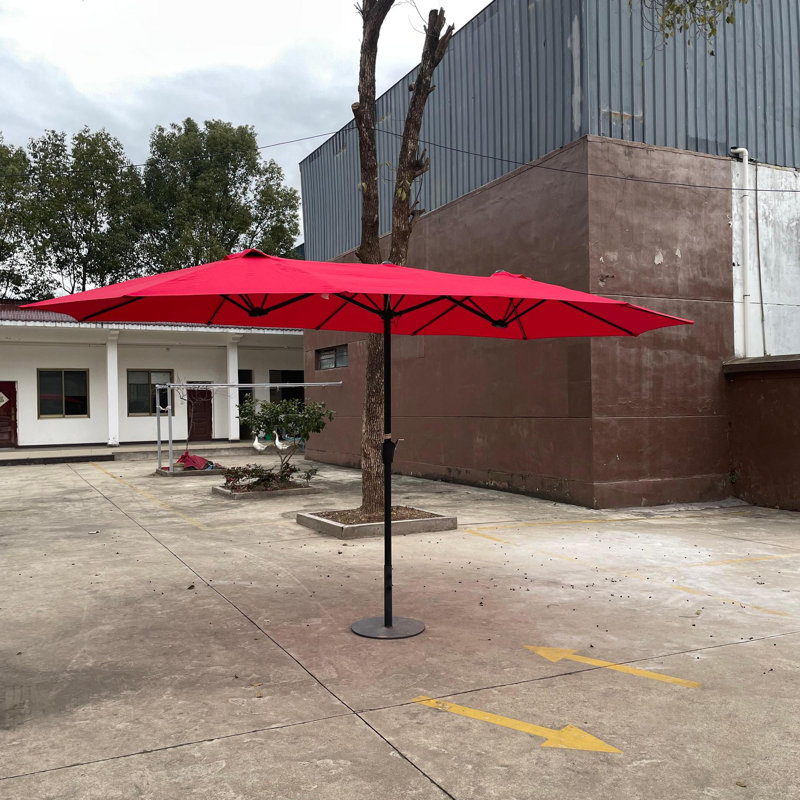 Table de jardin à deux niveaux, Rouge