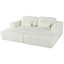 Canapé-lit double U_Style en velours côtelé avec 2 coussins pour les salons, les appartements et les bureaux-827186209