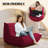 38" W Bean Bag Chair Sofa No-assembly Teddy Fabric Sofa Perfect For Bedroom, Study, Or Living Room-1704753529