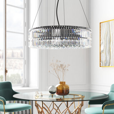 Luminaire suspendu cylindrique unique à 1 lumière
