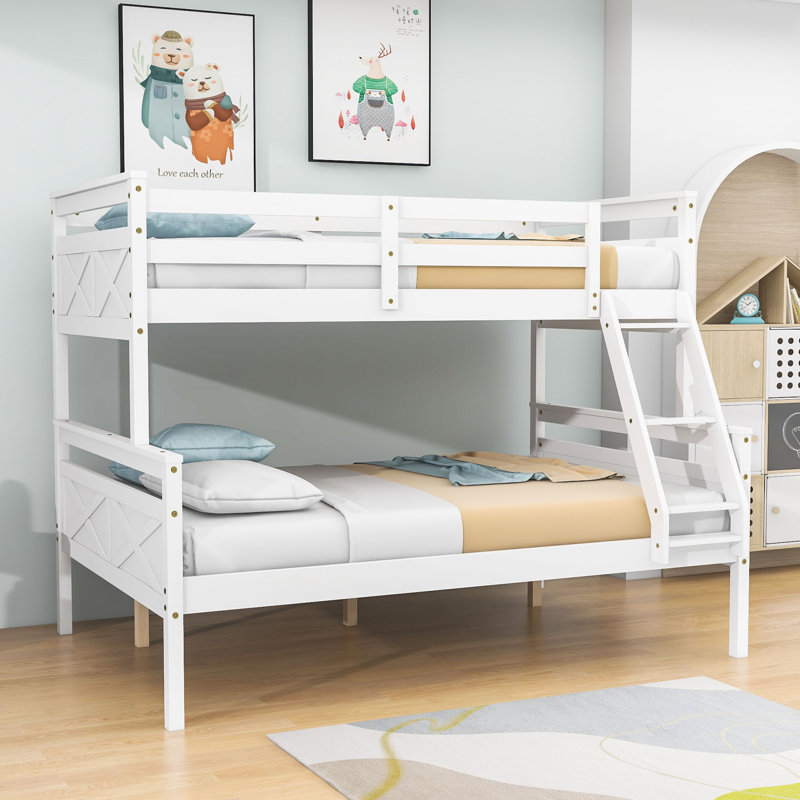 Badley Kids Twin Over Full Bunk Bed, White