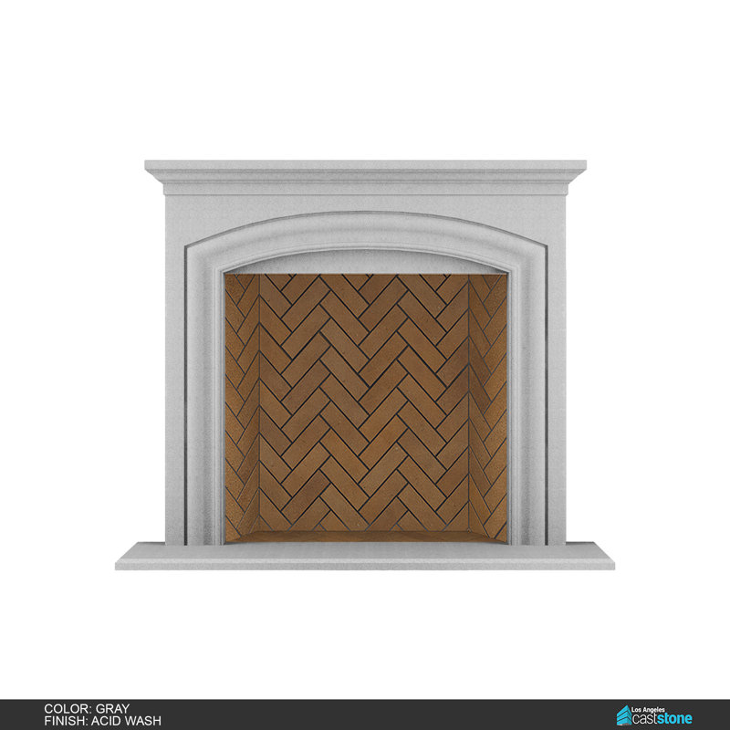 Manchester Fireplace Surround, Acid Wash Gray