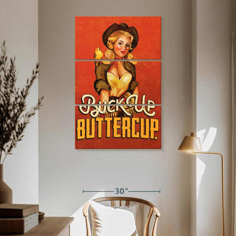 Leisha Buck Up Buttercup Ruby, 65" H x 42" W