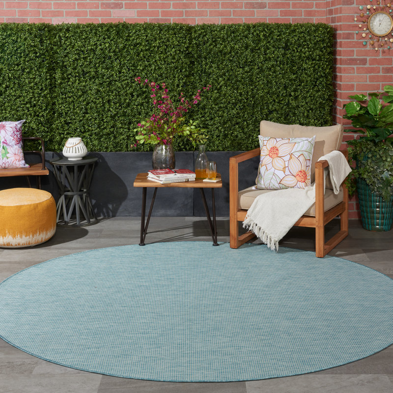 Solid Colour Area Rug, Round 244cm