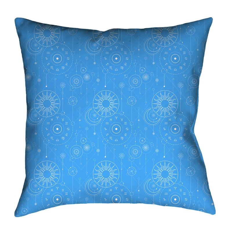 Coussin Katelyn Elizabeth, 16 po x 1 po, Bleu