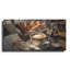 Art mural en métal Lark Manor ™ «Morning Coffee & Baguettes» par Rey Klimt-1369265376