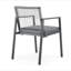 Ensemble de salle à manger d'extérieur, ensemble de chaises de salle à manger de 6 + table de salle à manger en aluminium