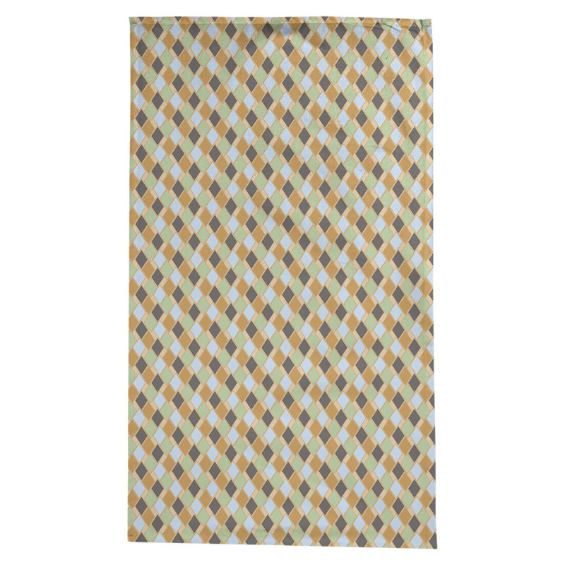 Nappe diamants Leffel, Orange et gris