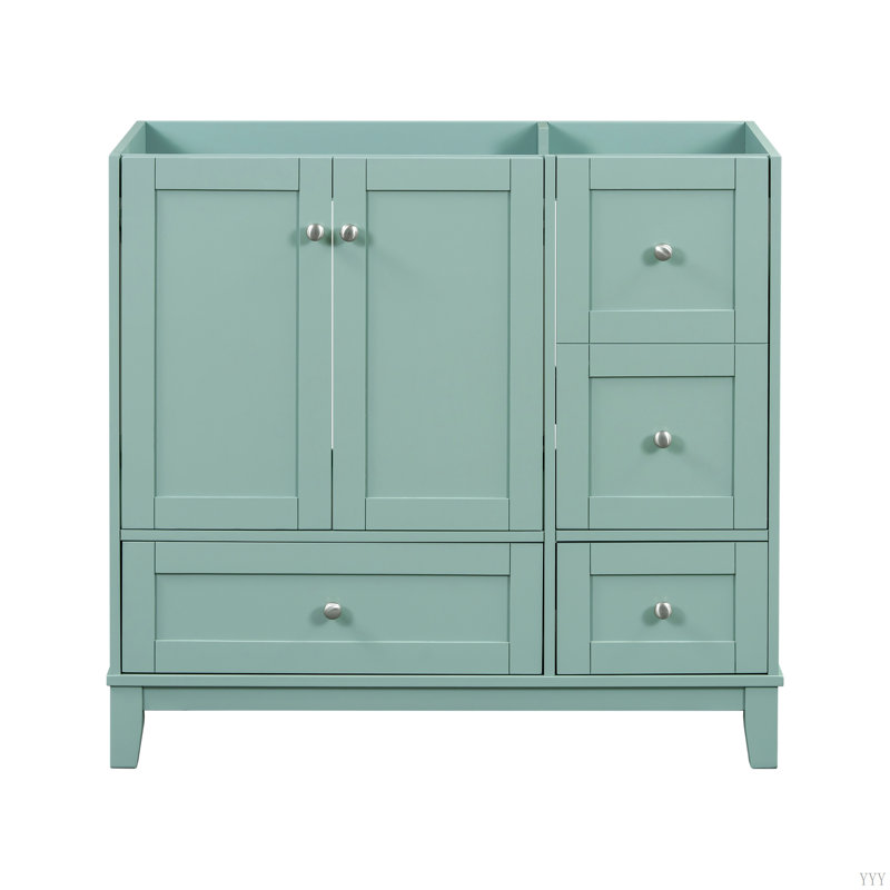 Meuble-lavabo 36 po (lavabo non inclus), Vert