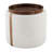 Jamil 20.47" Upholstered Round Storage Ottoman with Removable Wooden Tray Top-119919568