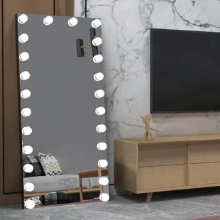 Miroir biseauté lumineux pleine longueur