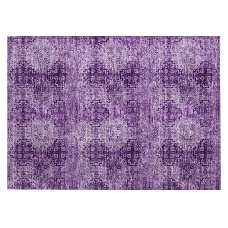 Kazakoff Floral Indoor / Outdoor Rug, Rectangle 1'8" x 2'6"