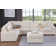 Jasmine Modular Sofa with Ottoman, Cupholder and Corner Table