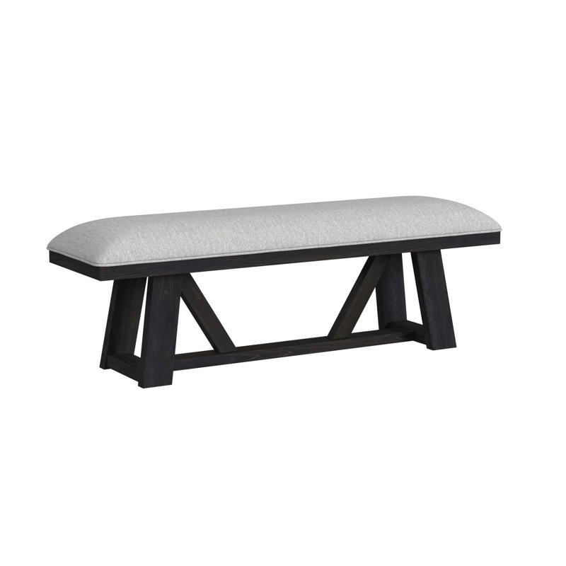 Banc de salle à manger gris anthracite Pinnacle