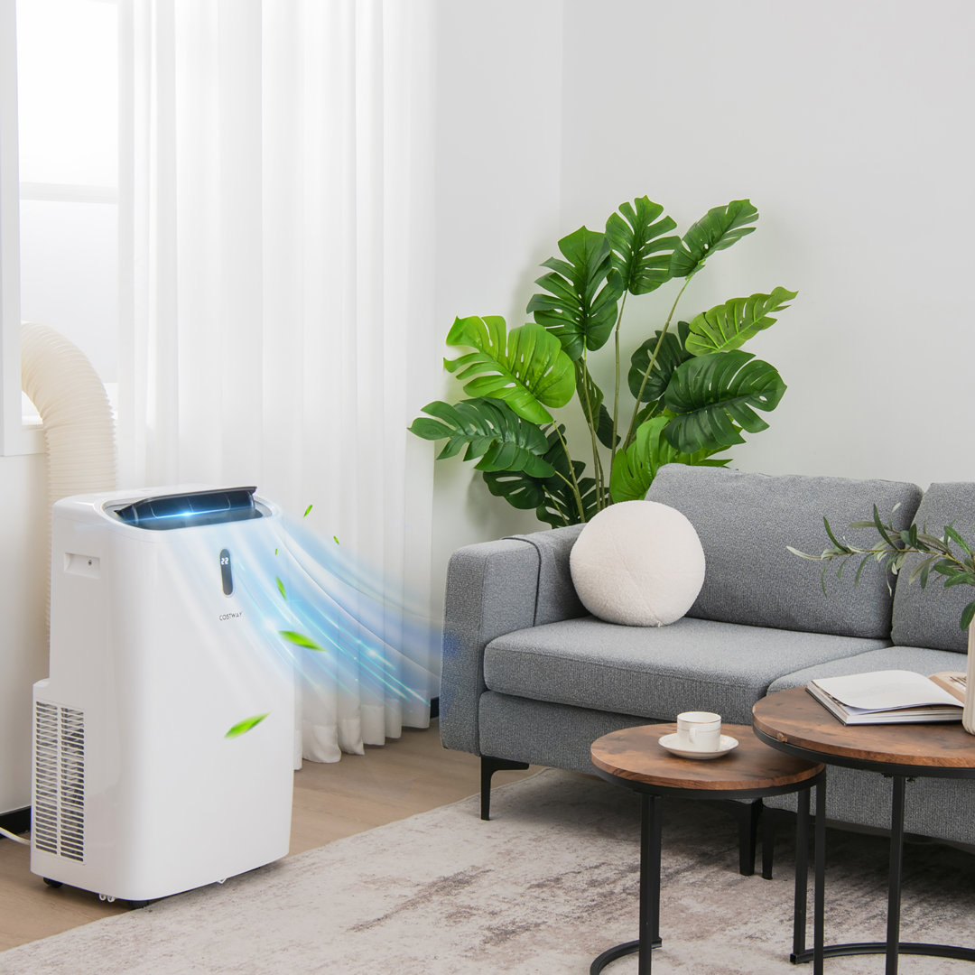 Costway 12000 BTU Wi-Fi Connected Portable Air Conditioner with Heater and Remote Included Costway