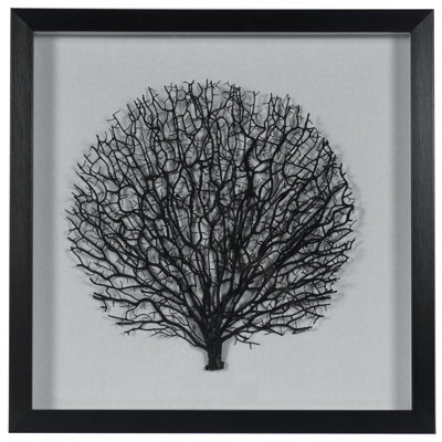 Décoration murale boîte d'ombre arbre flétri