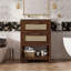 Meuble-lavabo de 24 po avec lavabo intégré en céramique, meuble-lavabo à 1 tiroir profond, 1 tiroir basculant et meuble-lavabo simple pour les petites et moyennes toilettes-126234082
