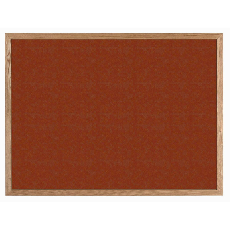 Wall Cork Bulletin Board, Brown, 36" H x 48" W