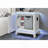 White Nightstand with Cooler,USB and Speaker