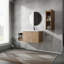 Meuble-lavabo mural 42 po avec lavabo et armoire d'appoint 42 po