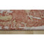 Tapis beige / rouge en laine tissé à la machine à motif abstrait Anaan-18057806