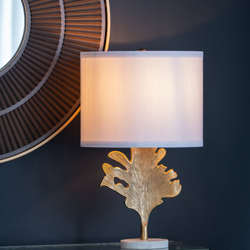 Table Lamp with Leaf Design