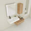Meuble-lavabo de salle de bain avec lavabo en résine et armoire d'appoint - look moderne pour salle de bain 30 po