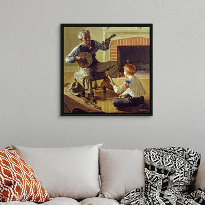 Norman Rockwell " The Banjo Player " by Norman Rockwell